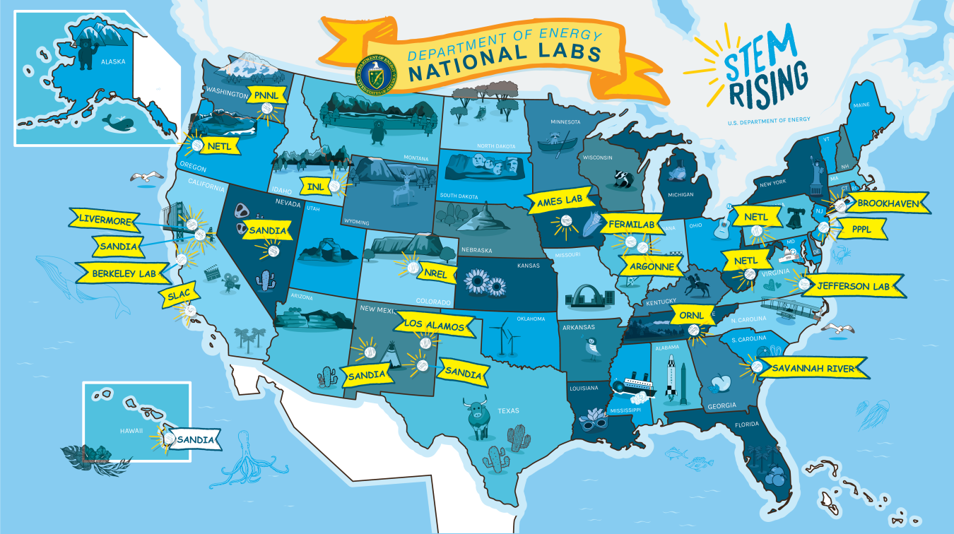 STEM programs are offered at all DOE National Laboratories.