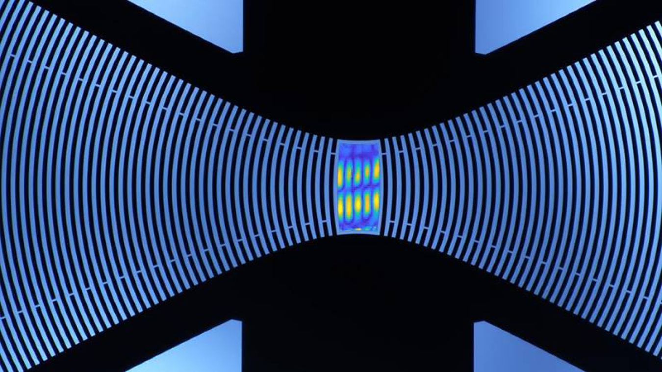An x-ray image of sound waves.