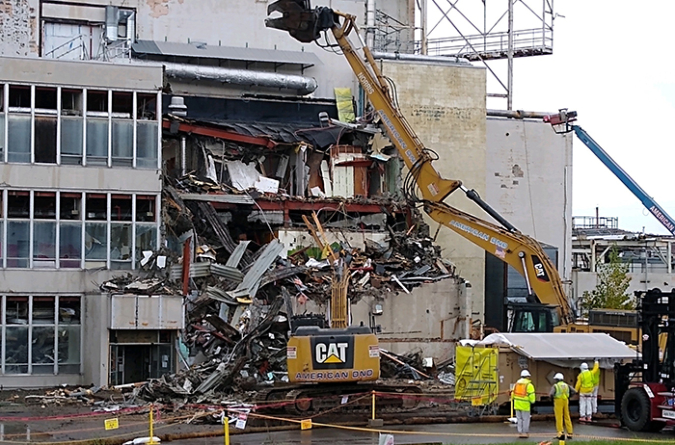 Demolition of the Main Plant Office Building brings EM’s total number of teardowns at the West Valley Demonstration Project site to 66.