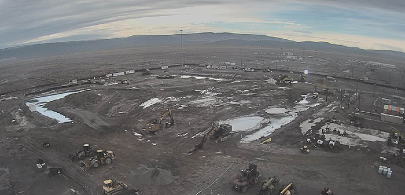 Before and after: Photos of the Plutonium Finishing Plant’s main processing facility at the Hanford Site from November 2016, at top, and after the completion of demolition earlier this month.