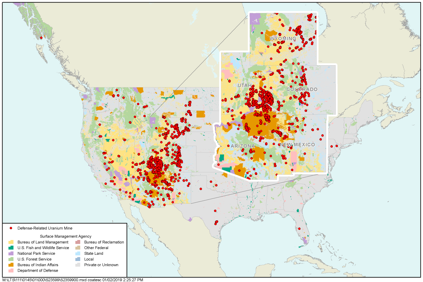 U.S. Map of DRUM Sites