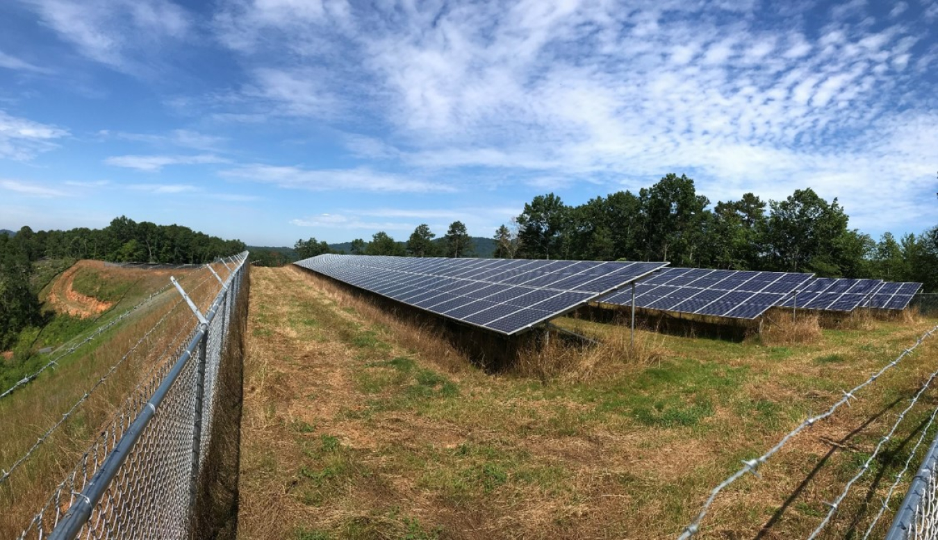 Eastern Band of Cherokee Indians' solar installation.