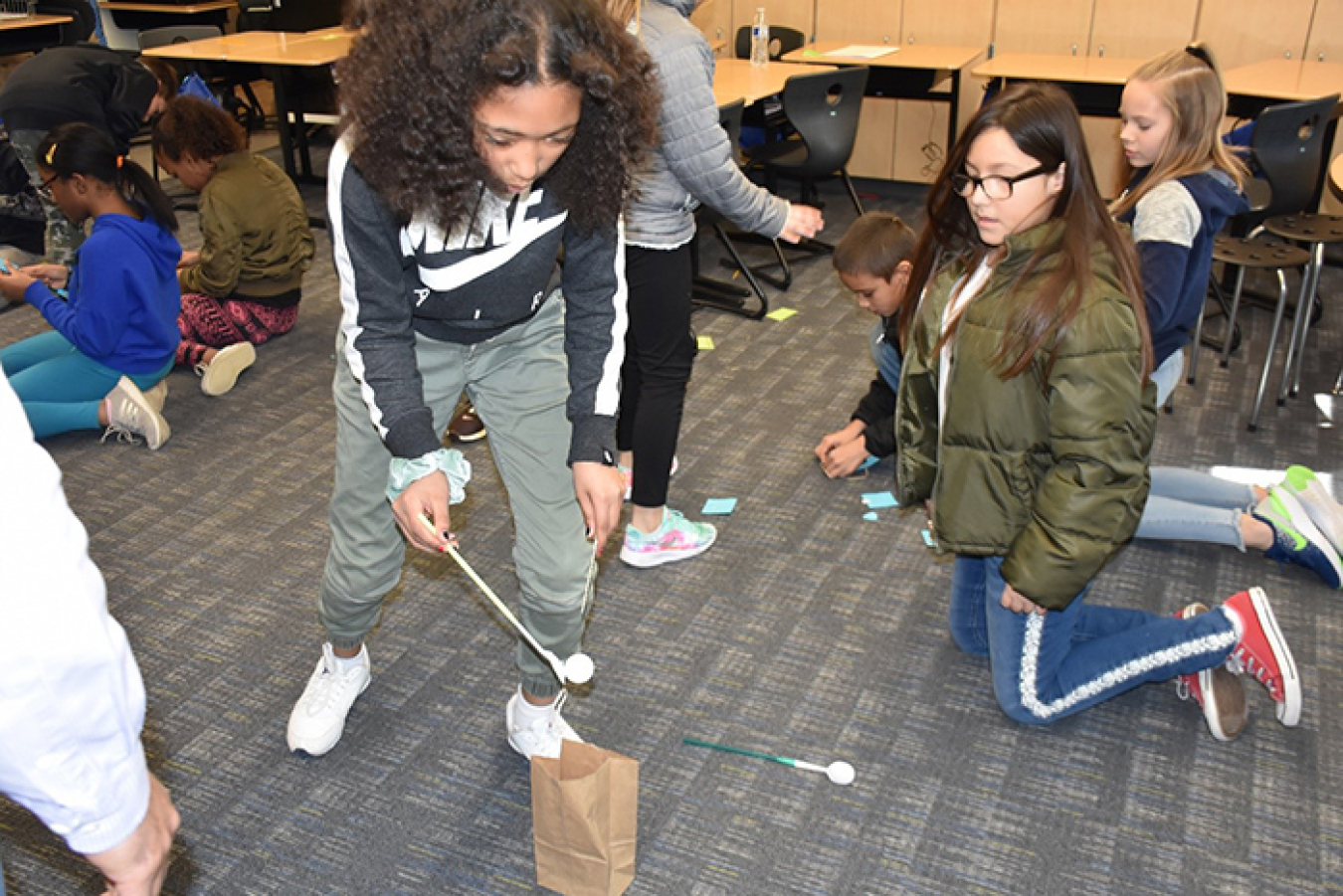 Engineers from EM Office of River Protection tank operations contractor Washington River Protection Solutions (WRPS) visited a fifth-grade class at Sacajawea Elementary School in Richland, Washington during Engineers Week.