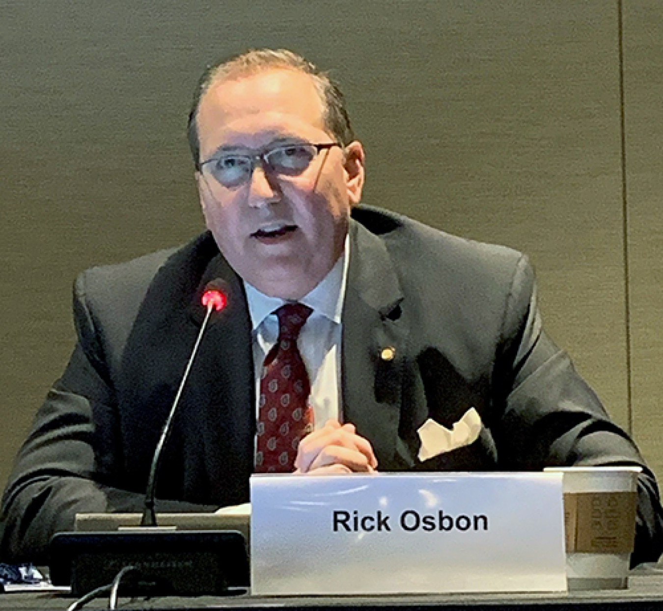 Rick Osbon, mayor of Aiken, South Carolina, touted the community’s long and strong support for the Savannah River Site.
