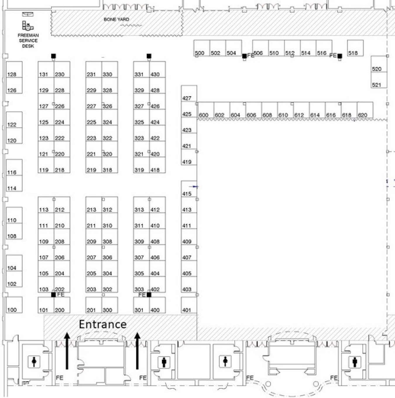 DOE2020 Exhibit Hall Floor Plan