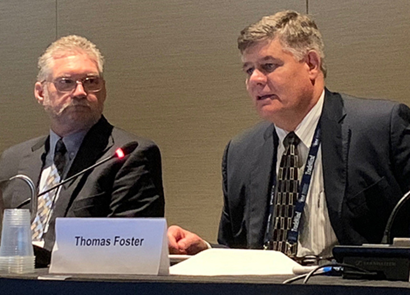 Stuart MacVean, president and CEO of Savannah River Nuclear Solutions, and Tom Foster, chief operating officer of Amentum’s nuclear and environment strategic business unit, highlighted the major work contractors perform at the Savannah River Site.