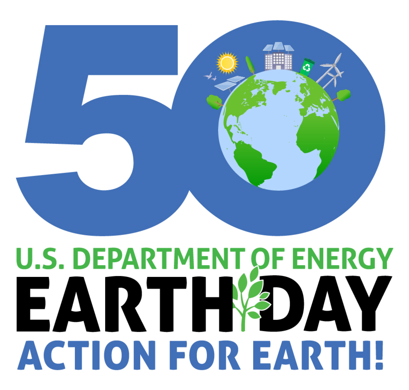 DOE 50th Earth Day Logo