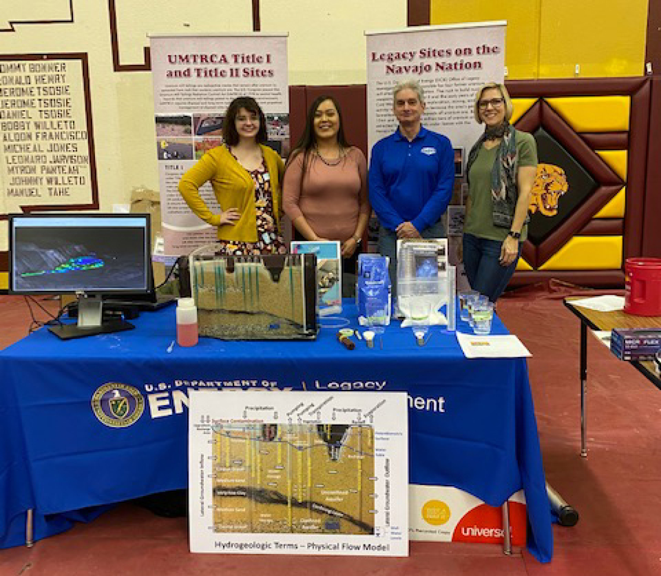 LM Support team members at Tohatchi High School in Tohatchi, New Mexico.