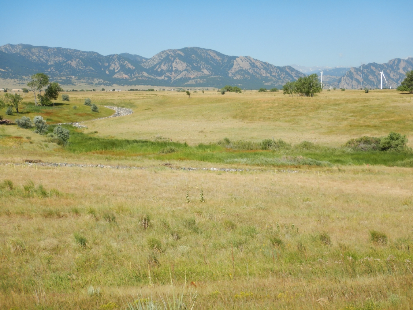 The area around Building 991 at the Rocky Flats, Colorado, Site in 2019.