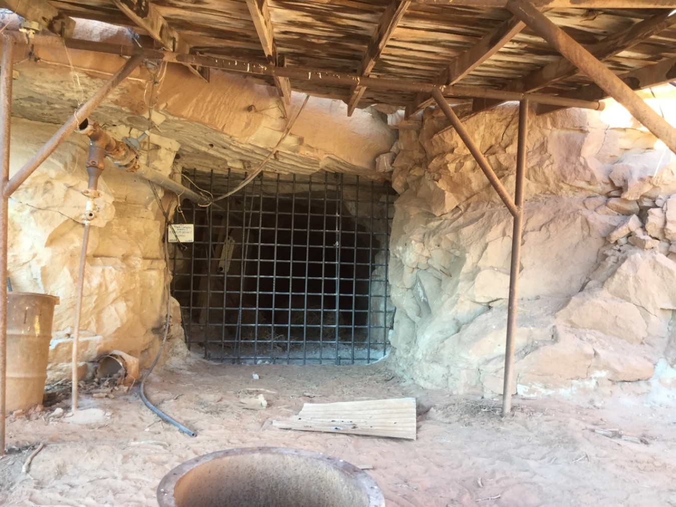 After photo taken at the Markey Mine in Utah’s Red Canyon