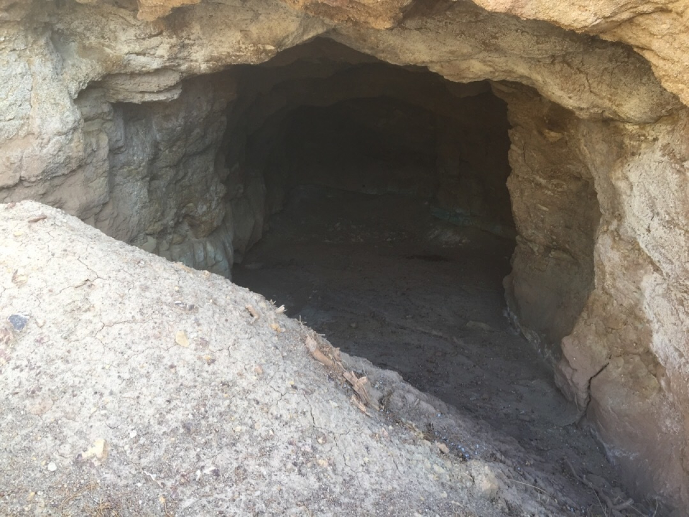 Before photo taken at the Frey 1 Mine in Utah’s Red Canyon