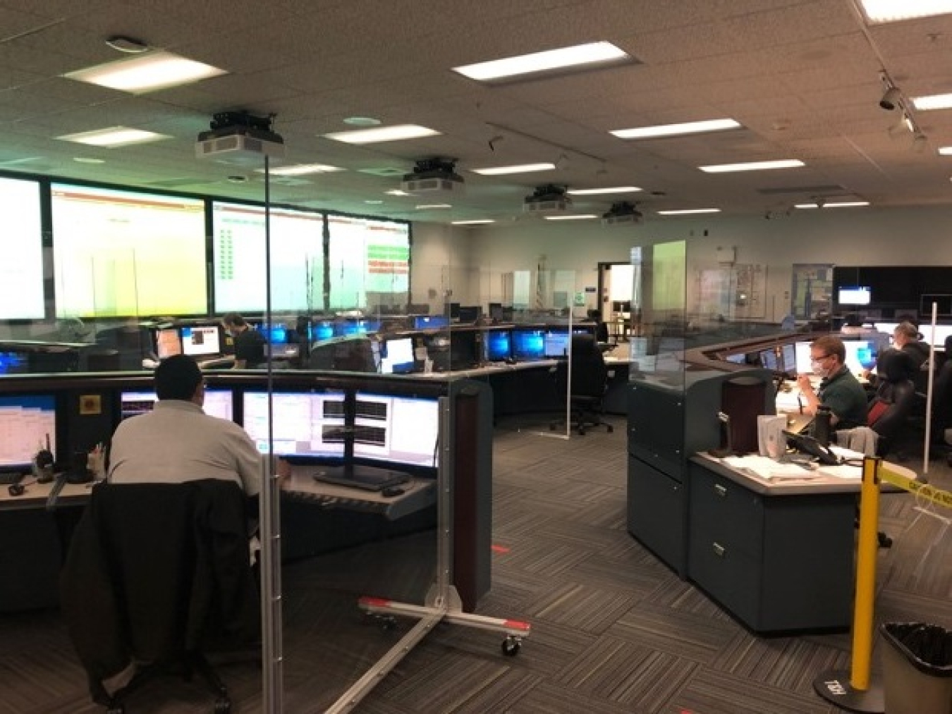 Certain work areas have undergone significant changes, such as NIF’s Control Room, which now has partitions, extended spacing and defined one-way movement to keep workers safe, along with restructured operations to lower the number of people present.