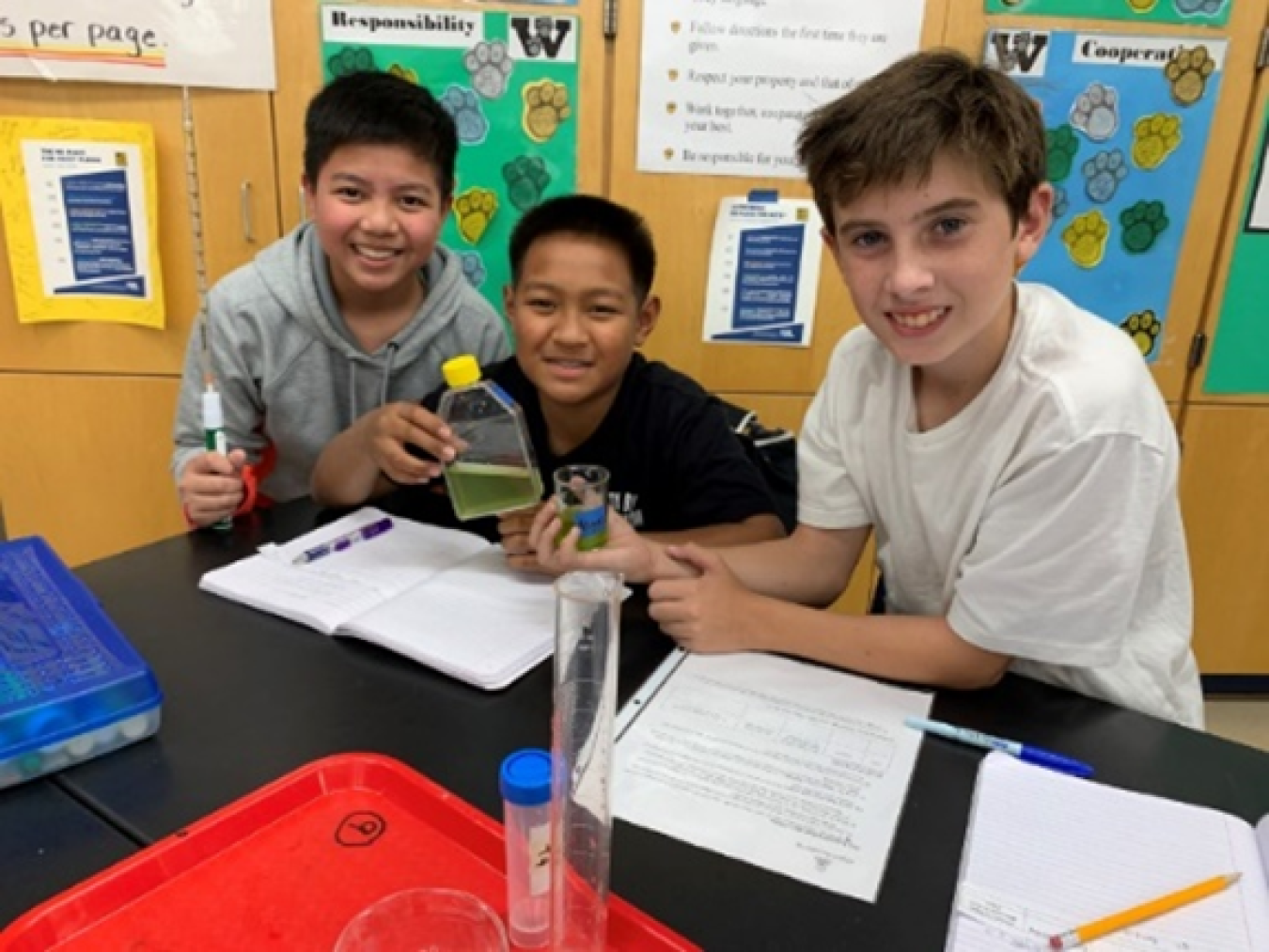 Algae Academy students.