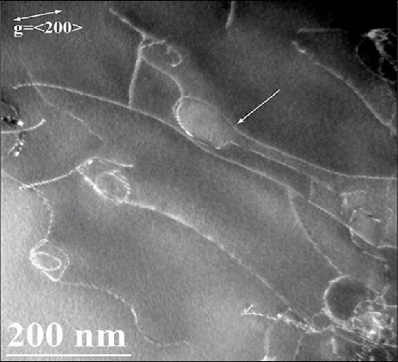 Alloy 617 electron microscope image.