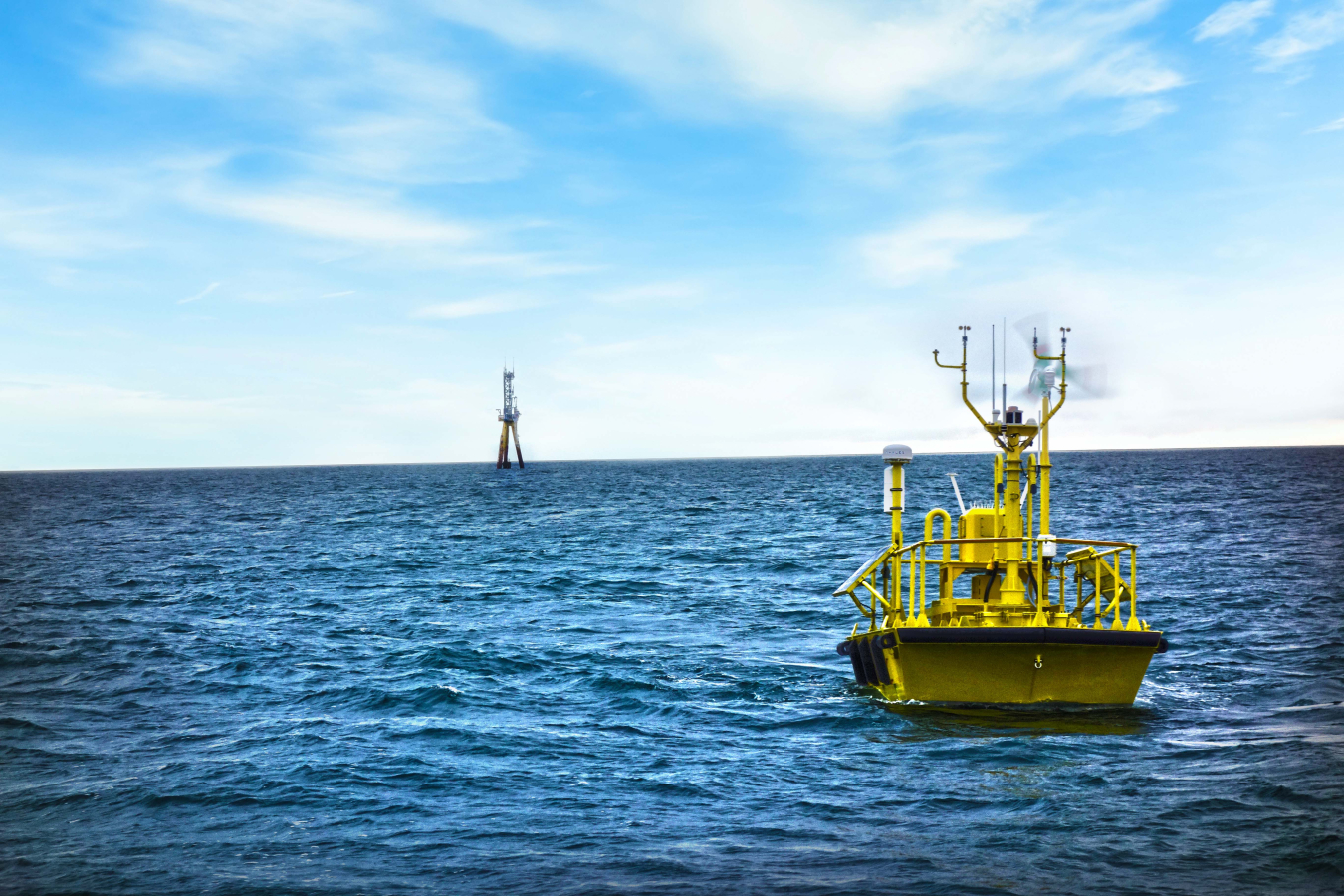 Buoys stationed off U.S. coast.