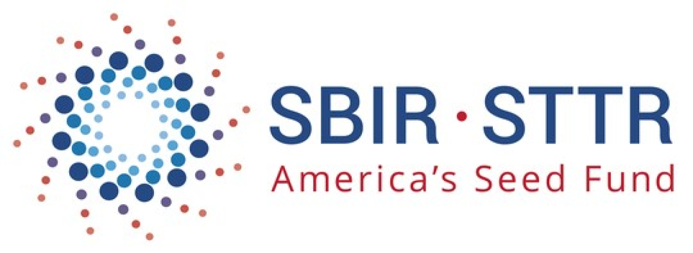 Logo image that says "SBIR - STTR" and "America's Seed Fund."