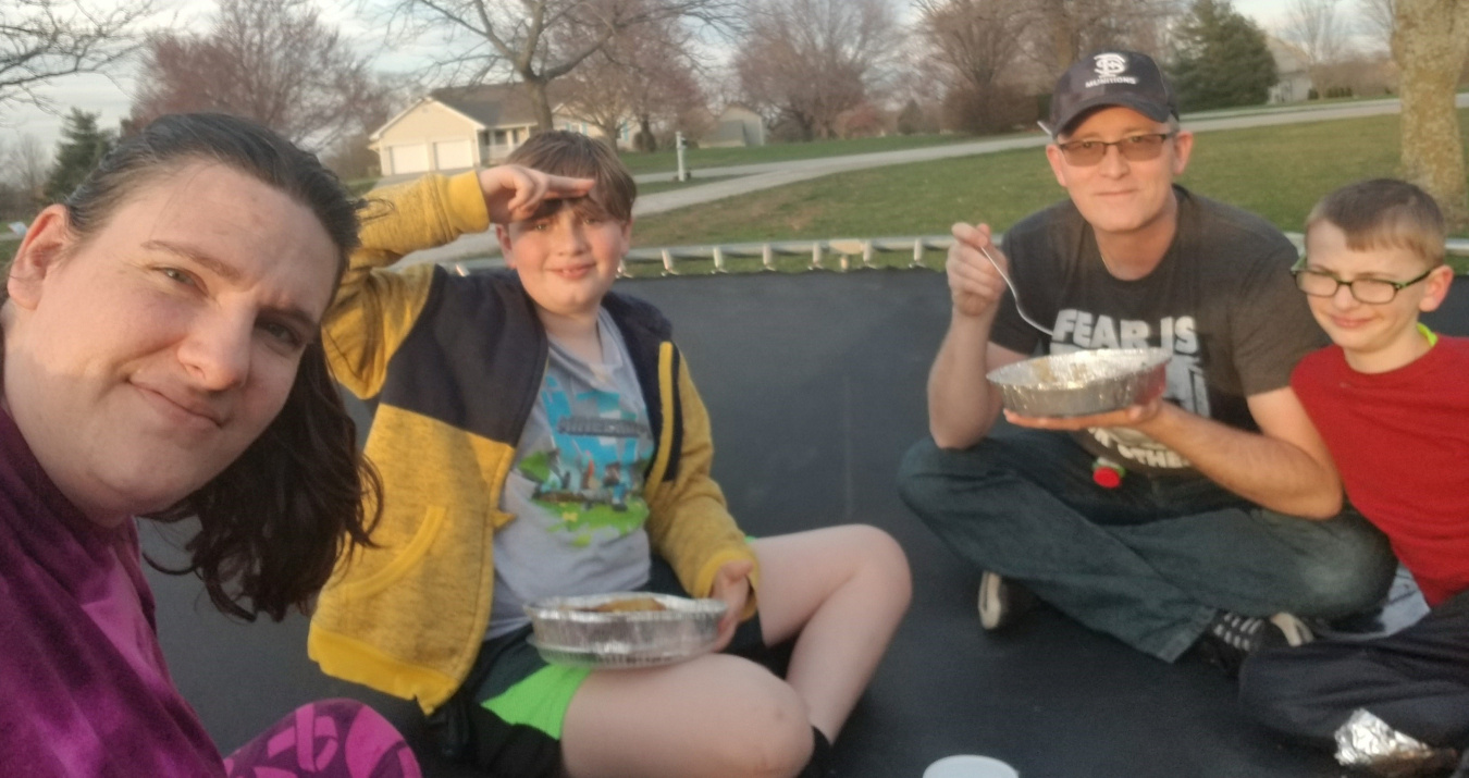Today, the Walker family spends its time at home in COVID-related quarantine.