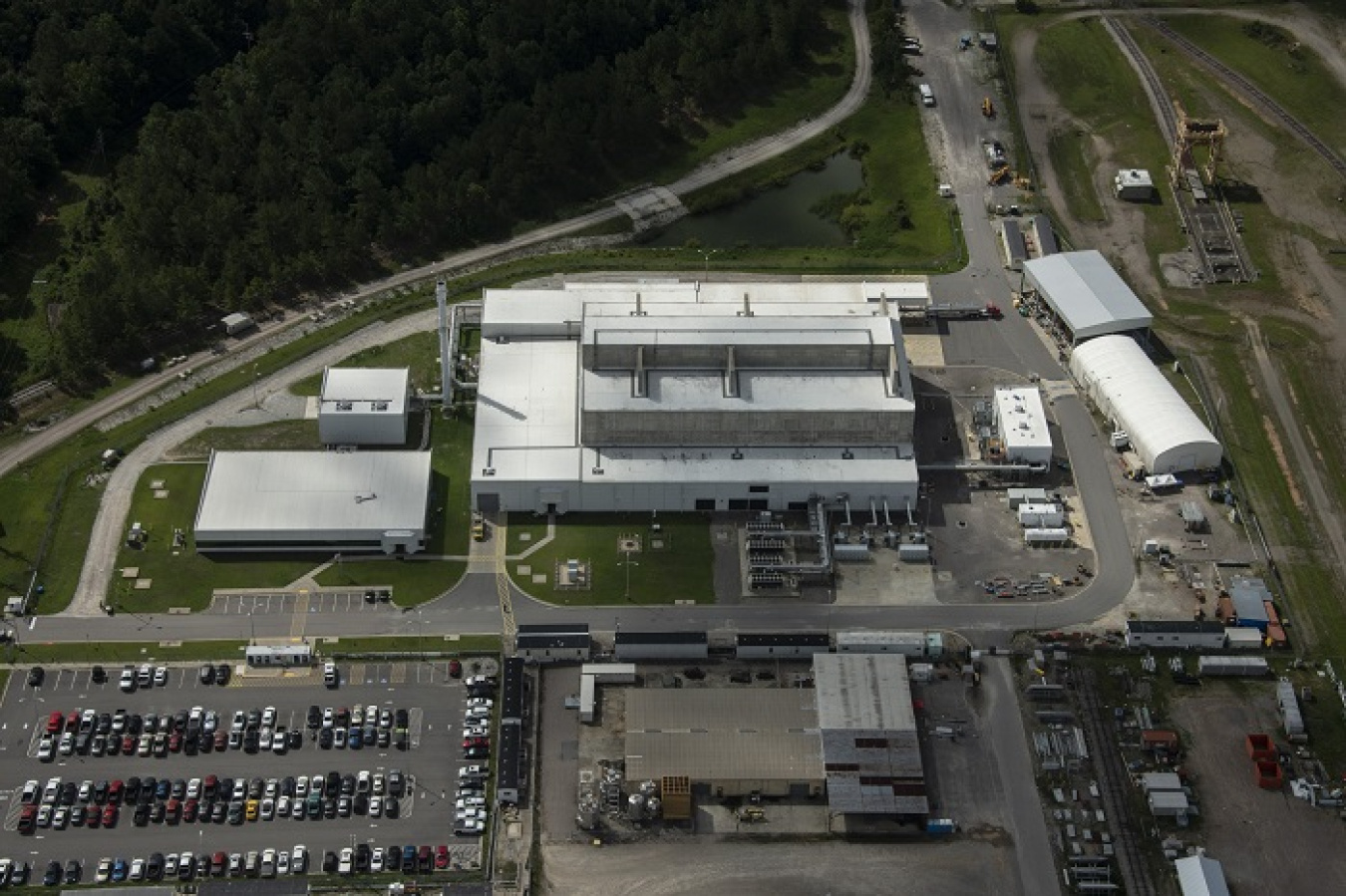 A new electronic application will significantly reduce the time needed to qualify waste batches to be fed to the Salt Waste Processing Facility when the facility, pictured here, comes online.