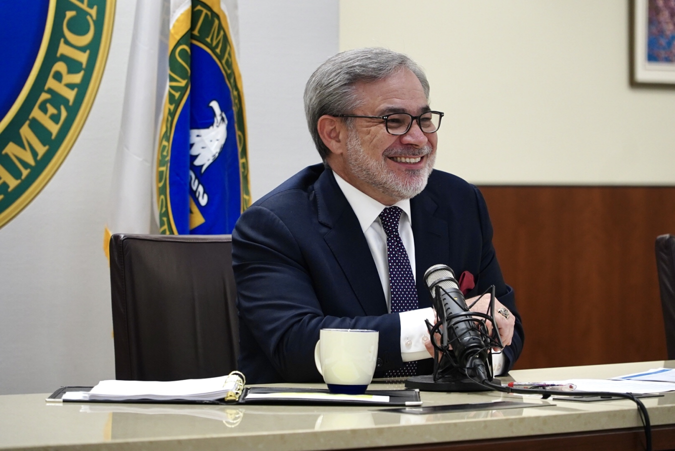 Photo of Secretary Brouillette at the National Space Council