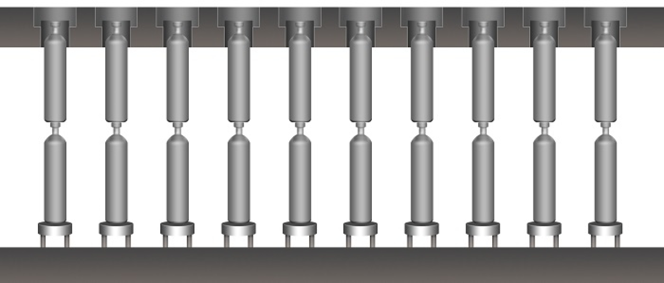 Double stacking canisters of glassified high-level waste at the Savannah River Site