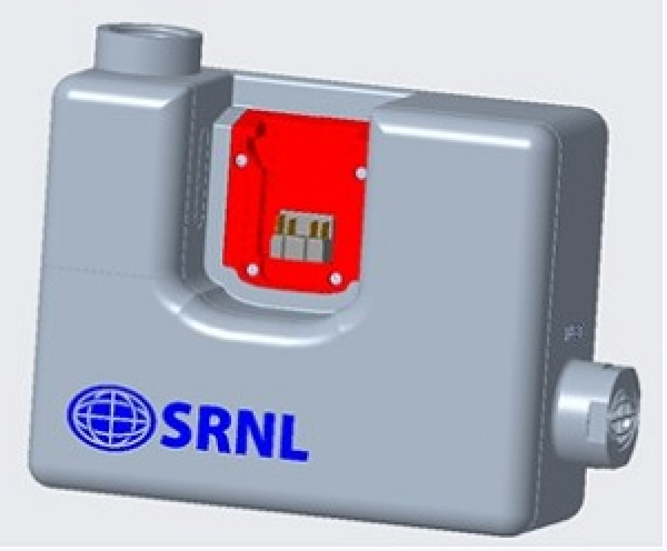 A conceptual drawing of Savannah River National Laboratory’s principal electrostatic precipitator air purification element.