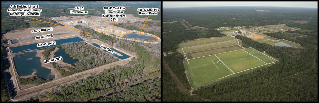 The D Area Ash Project completed in Aiken, SC in June 2019 included closure of almost 90 acres of coal ash and contaminated soil through excavation, consolidation and placement of geosynthetic covers. The project was completed at almost $8M under budget.