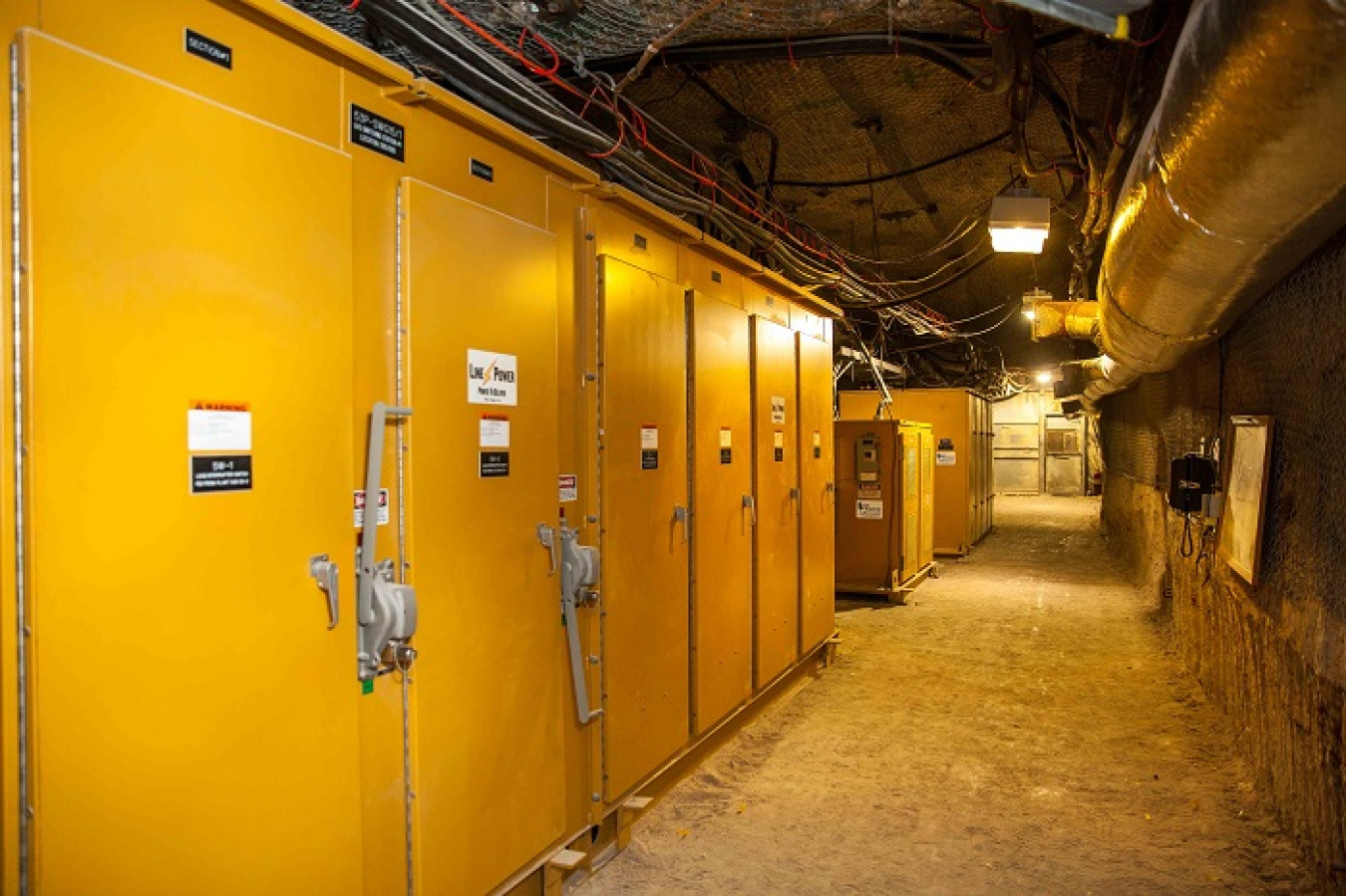 Substations in the Waste Isolation Pilot Plant underground power everything from computers to giant mining machines.