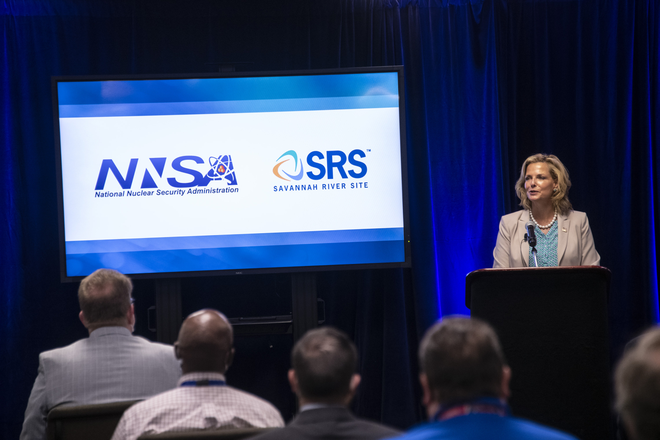 NNSA Administrator Lisa E. Gordon-Hagerty spoke at the awards ceremony at the Savannah River Site.