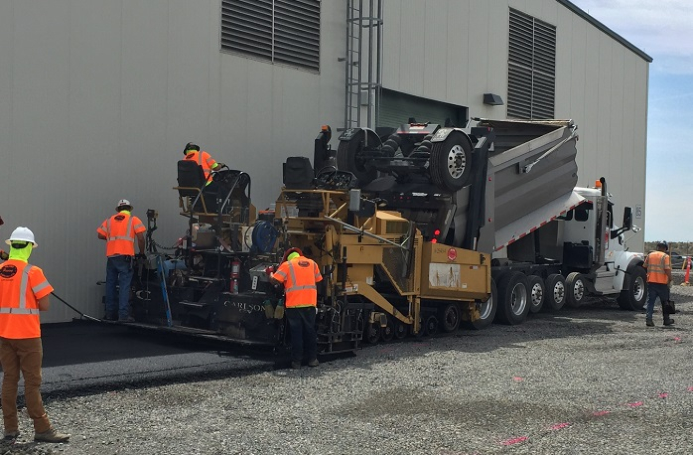 Paving Around Hanford’s WTP Reshapes Landscape