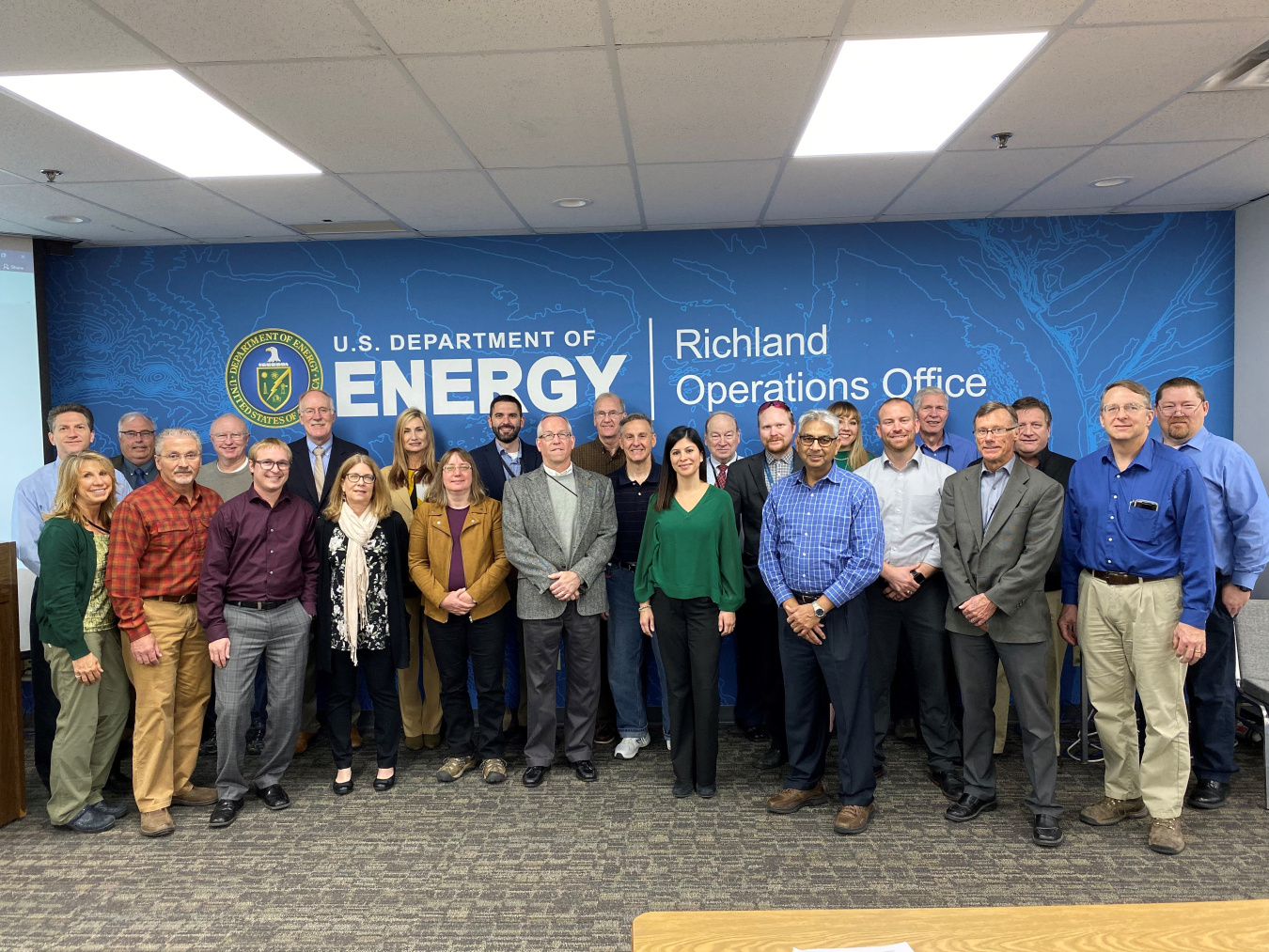 The Spent Nuclear Fuel Working Group, which includes representatives from DOE programs and sites that manage SNF, met in November 2019 at the Richland Operations Office to discuss SNF challenges.