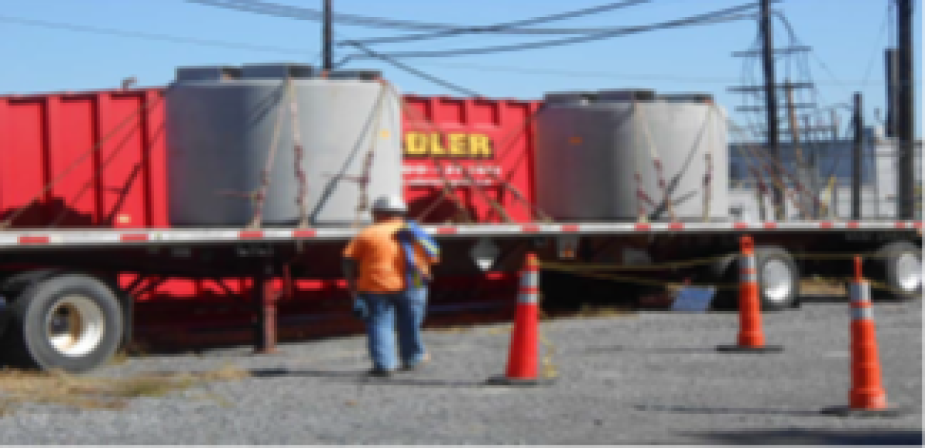 Figure 1.  Example of packaging used to transport solid LLW.  