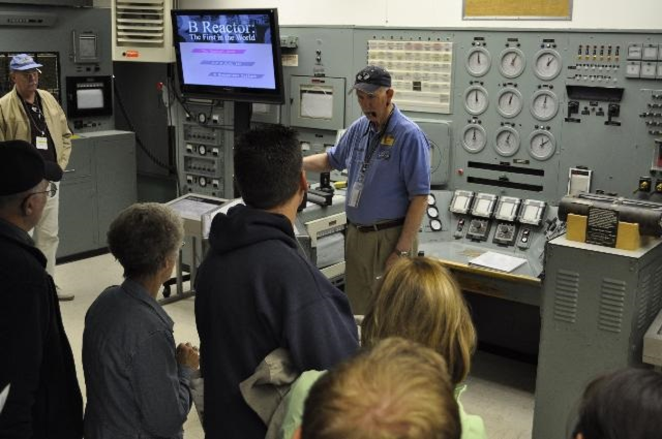 The control room of the B Reactor gives visitors to this national historic landmark a glimpse of what it was like to work inside the world's first full-scale plutonium production reactor.