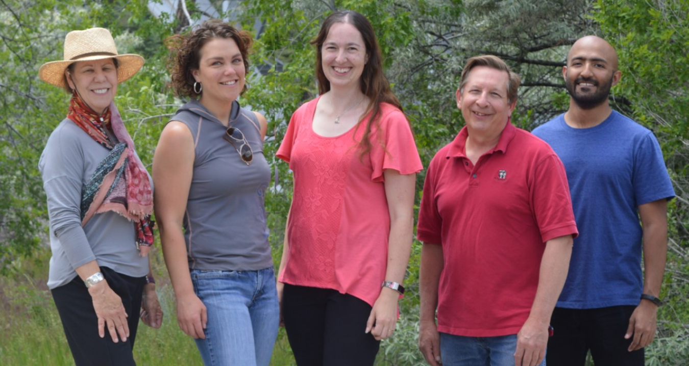 (from left to right): Babs Marrone, Christina Steadman, Claire Sanders, Scott Twary, Shounak Banerjee.
