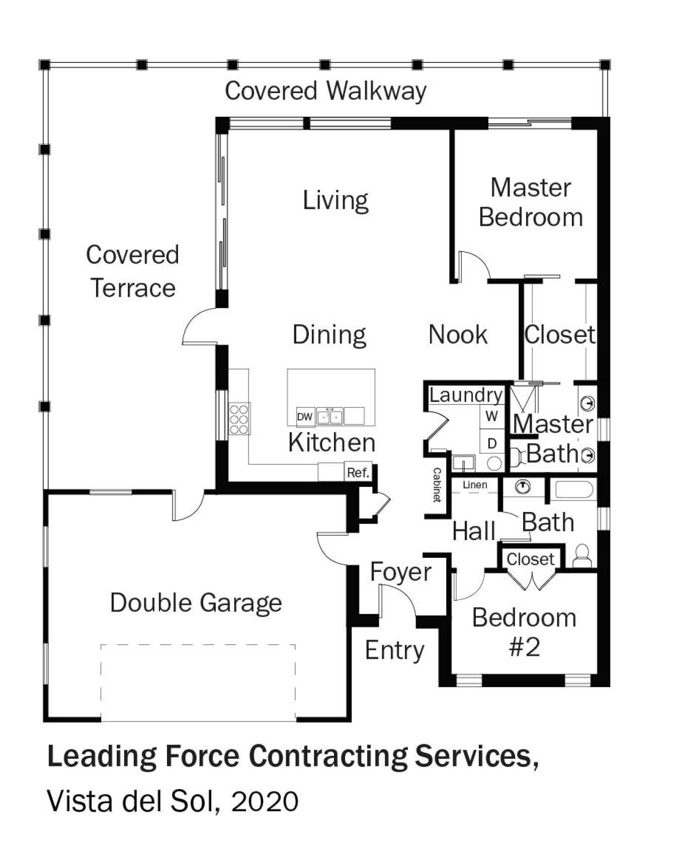 Floorplans for DOE Tour of Zero: Vista del Sol by Leading Force Contracting Services / Selah Vista Homes.