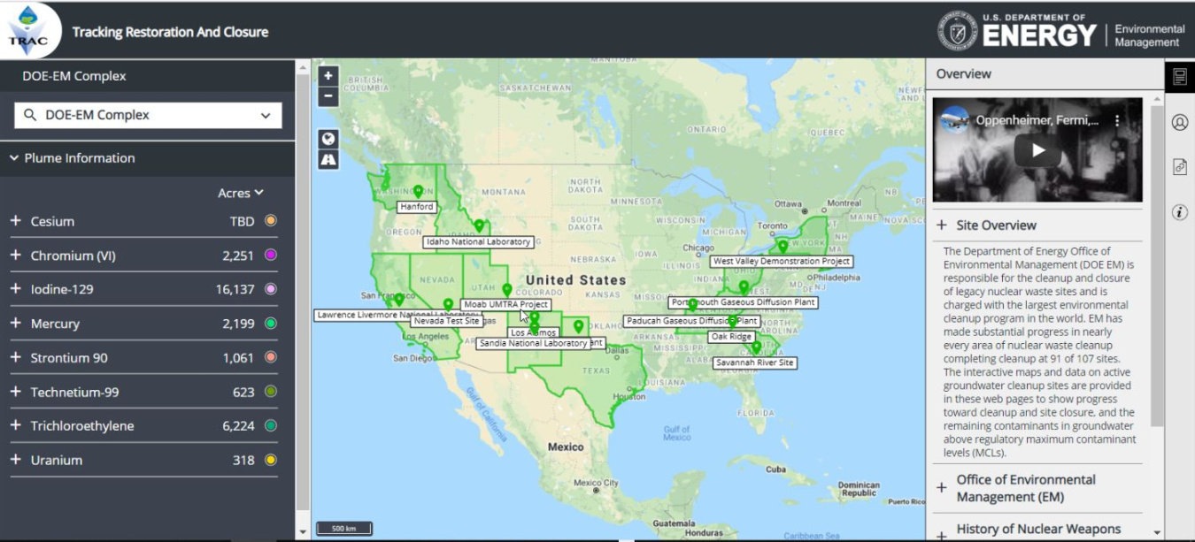 TRAC infographic and story map tools
