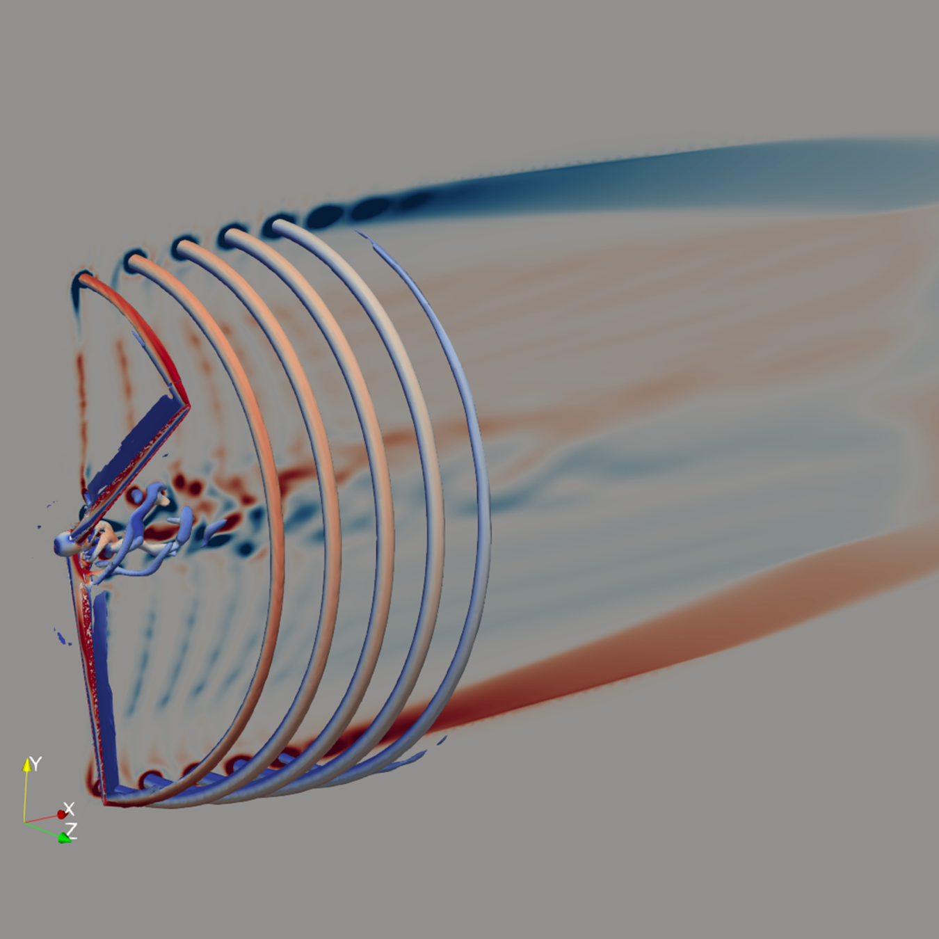 Computer modeling of ExaWind tool.