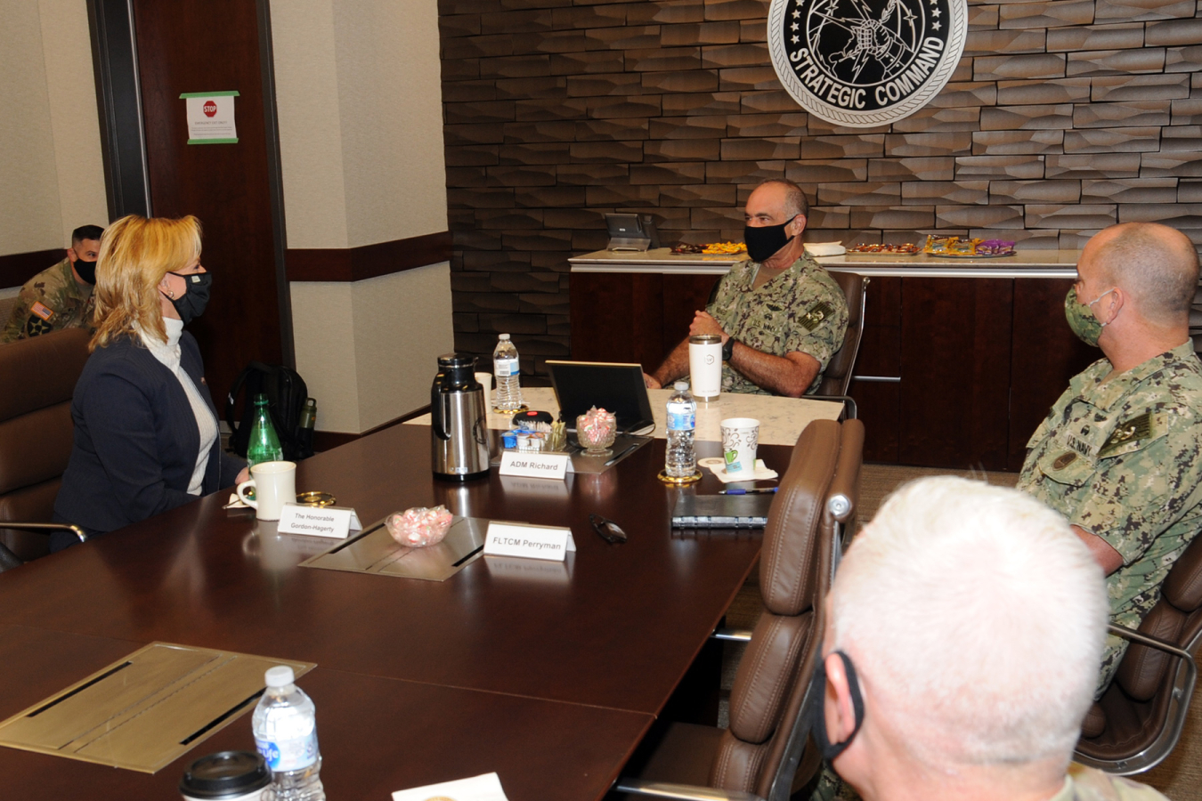 NNSA Administrator Lisa E. Gordon-Hagerty joined the USSTRATCOM Commander, Adm. Charles Richard, for a daylong visit that spanned both technical and strategic discussions.