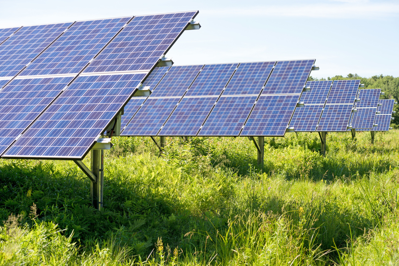 A community solar photovoltaic farm in Maine