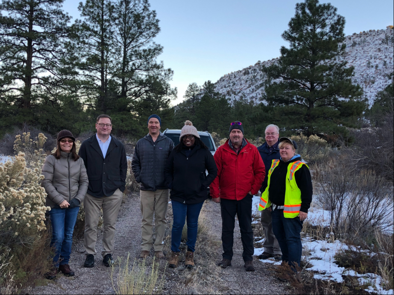 Castillo visits LM’s Bayo Canyon, New Mexico, Site with colleagues from DOE Office of Environmental Management, LM Strategic Partner, and local officials.