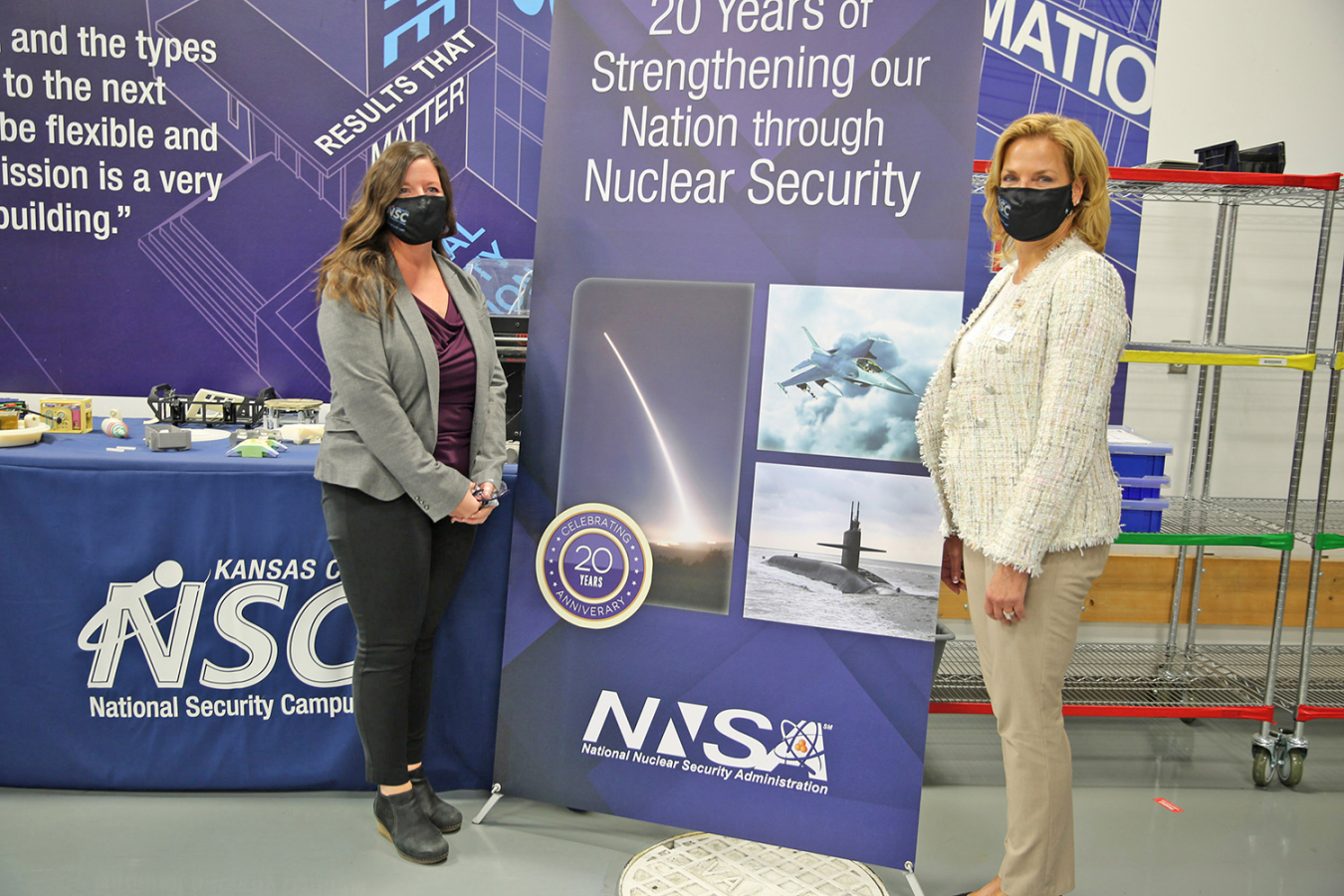 Elizabeth Fossey, Director of Manufacturing at Kansas City National Security Campus, briefed NNSA Administrator Lisa E. Gordon-Hagerty during her visit to the site.