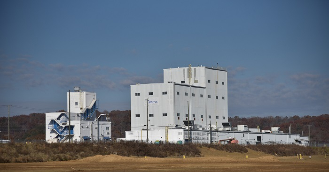 A view of Oak Ridge’s Building K-1600 before demolition began earlier this year.