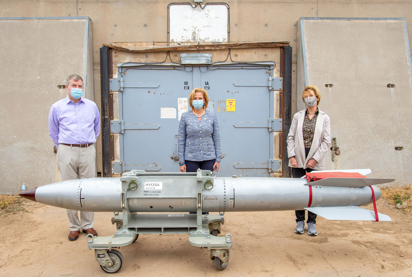  U.S. Under Secretary of Defense for Acquisition and Sustainment Ellen Lord; Acting Under Secretary of Defense for Policy Dr. James H. Anderson; and Administrator Lisa E. Gordon-Hagerty tour the Pantex Plant near Amarillo, Texas.