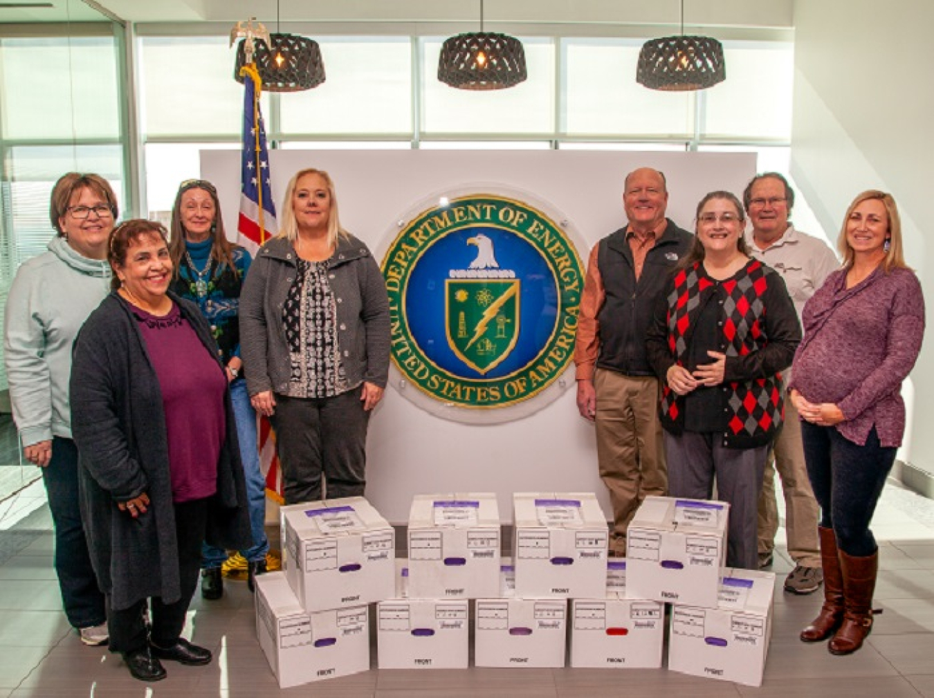 In September 2020, the EM Nevada Program completed the transfer of more than 7,200 documents and records to the DOE Office of Legacy Management (LM) for long-term stewardship of 70 sites on the Nevada Test and Training Range.