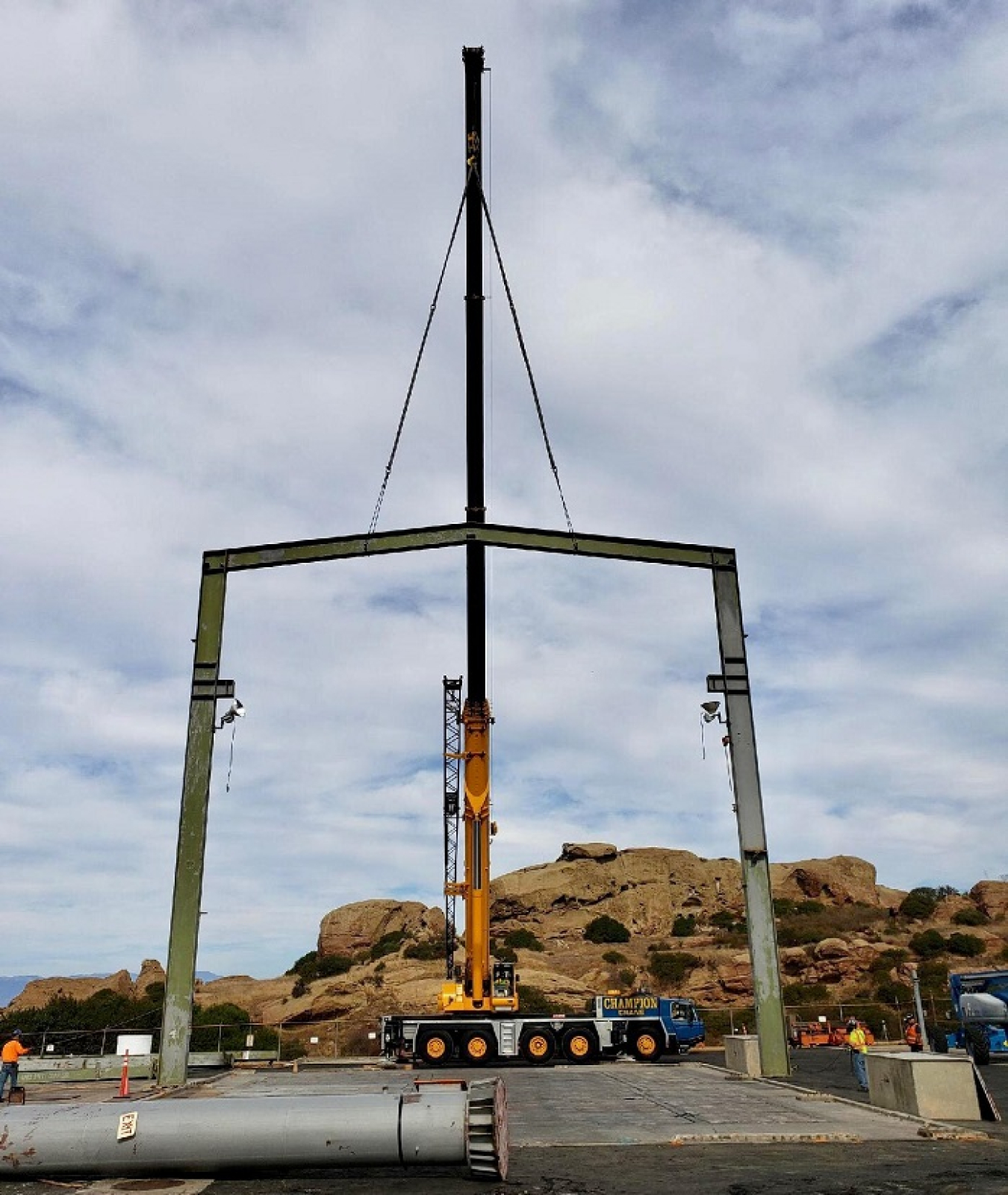 Building 4022 was the 10th and final building crews tore down at the Radioactive Materials Handling Facility at the Energy Technology Engineering Center.