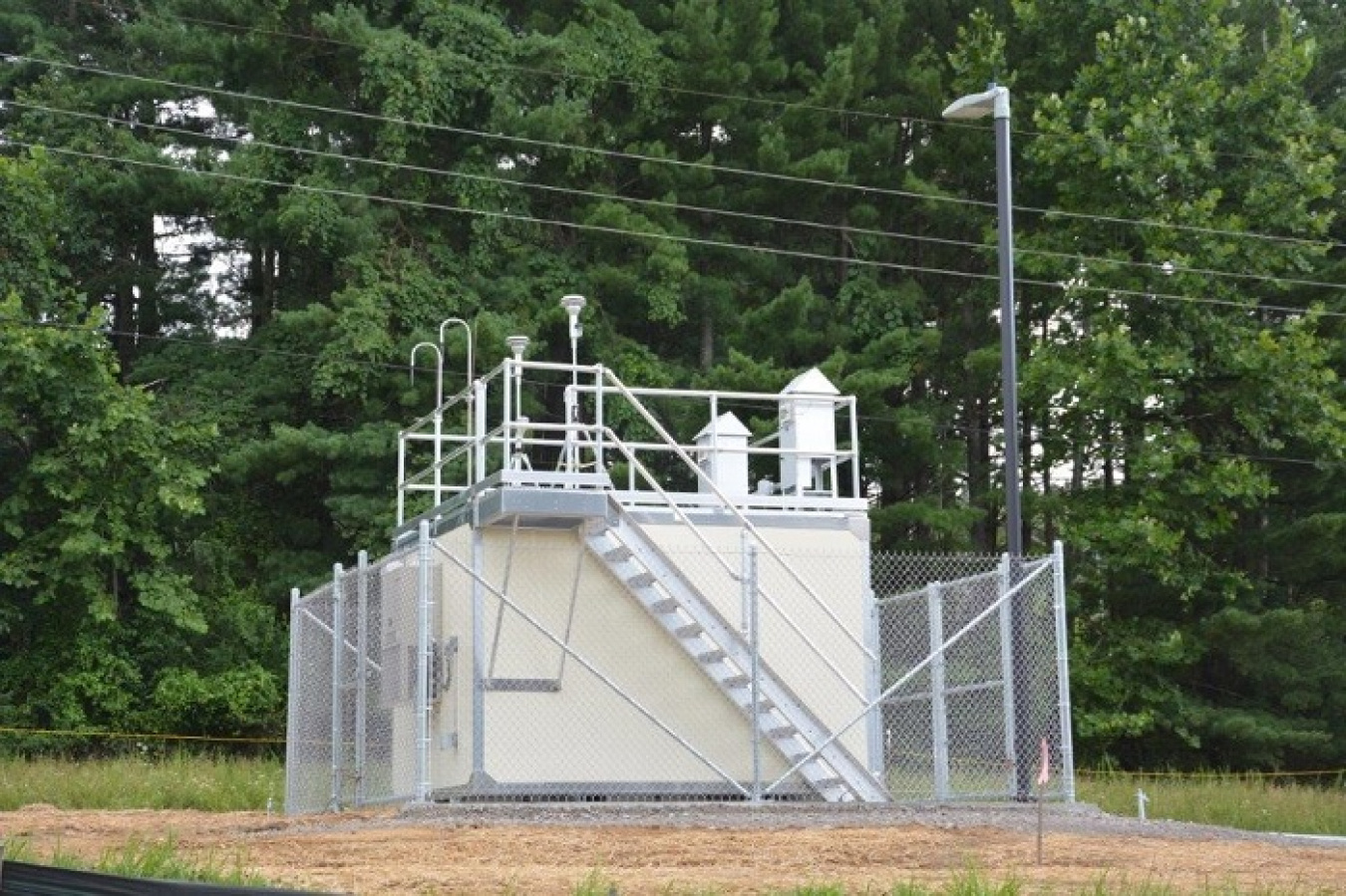 Consolidated Analytical Systems, a subcontractor to Fluor-BWXT Portsmouth, the Portsmouth Site's deactivation and decommissioning contractor, fabricated the new air monitoring stations, including air monitoring equipment, and shelters for the equipment. 