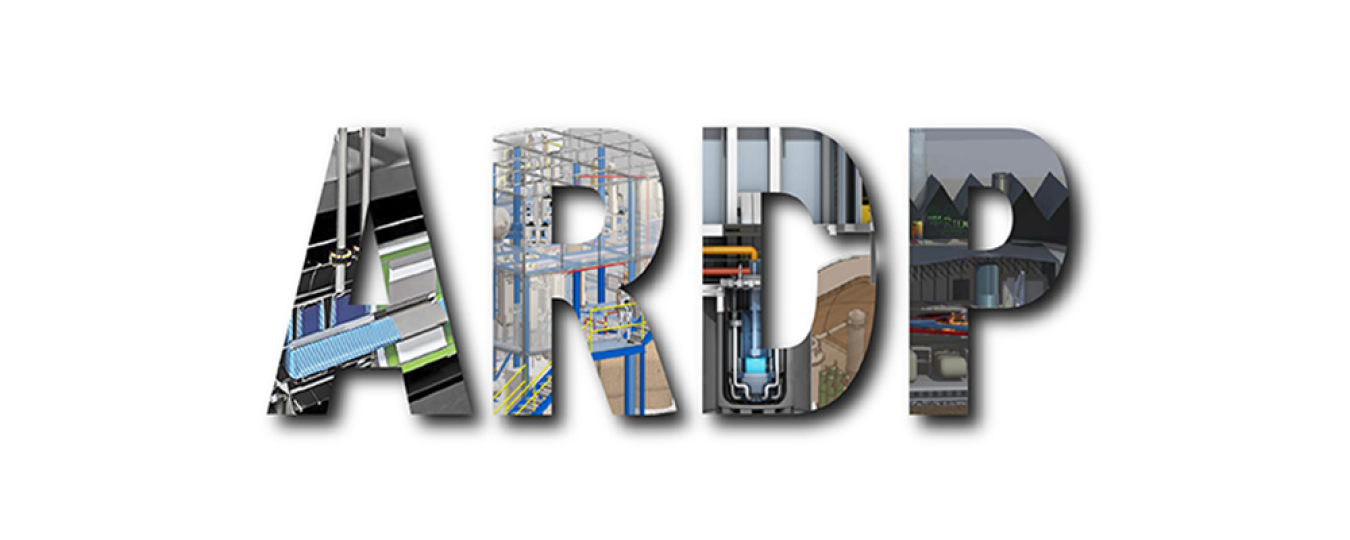 ARDP acronym with reactor pictures inside