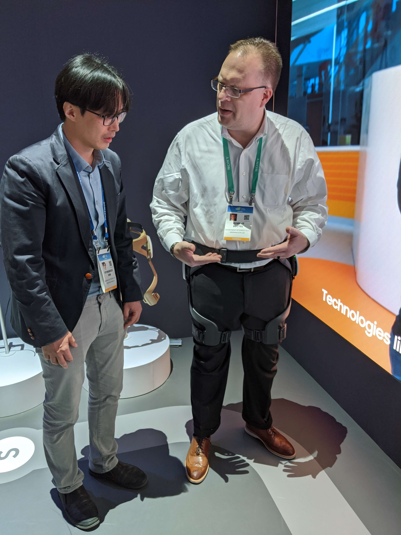 CES 2020 Demonstration Leg Therapy Device