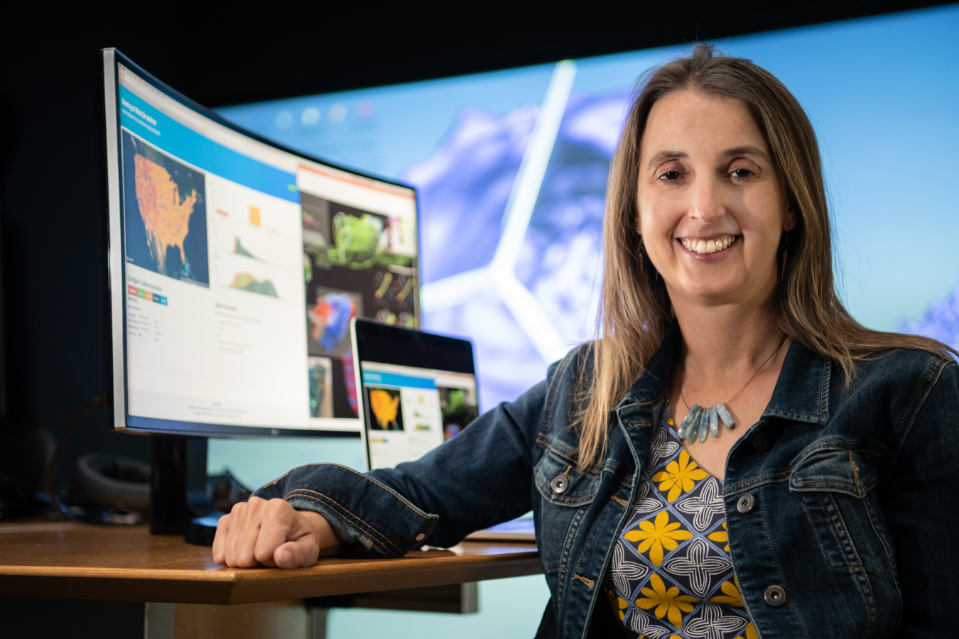 Kristi Potter works in data visualization at NREL.