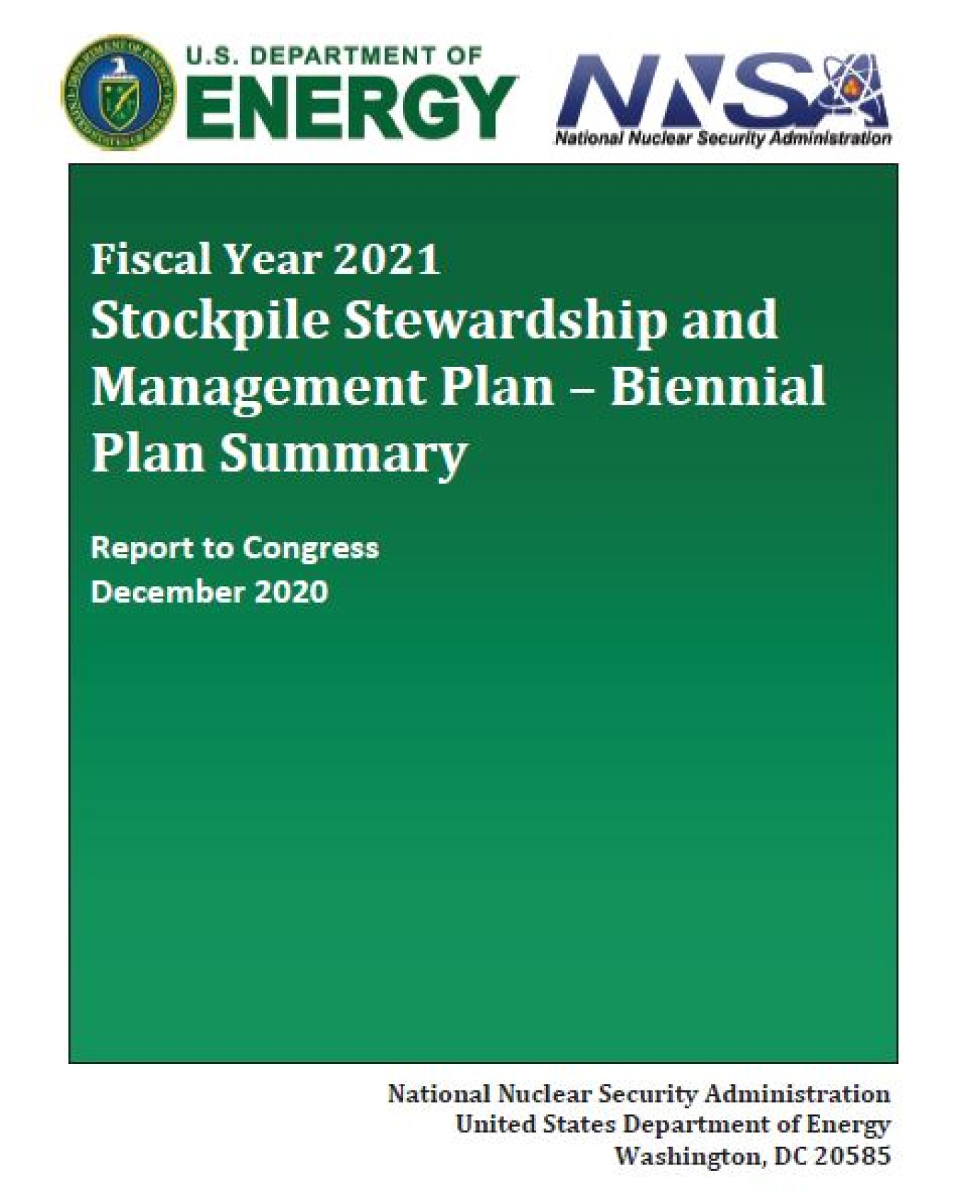 2021 SSMP cover page