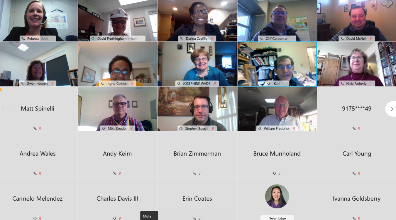 A virtual group photo from the Fifth Annual USACE and FUSRAP Joint Meeting.